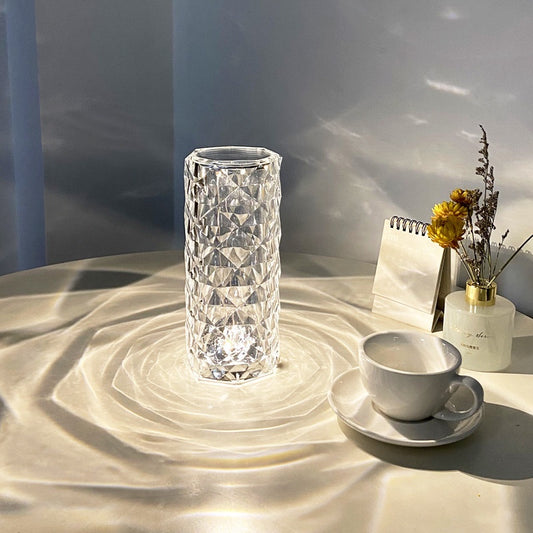 Camilion Lampe de Table en cristal et diamant